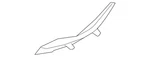 Genuine Mazda Cowl Extension KB7W-51-PC1. Fixed Price $11.92.