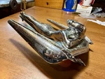 Vintage 1950'S Nash Flying Lady Goddess Hood Ornament Chrome George Petty. Fixed Price $180.00.