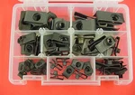 1946-1980 Gm 53PC Assortment Extruded U-nut Clips Kit Hood Body Panel Fender. Fixed Price $38.71.